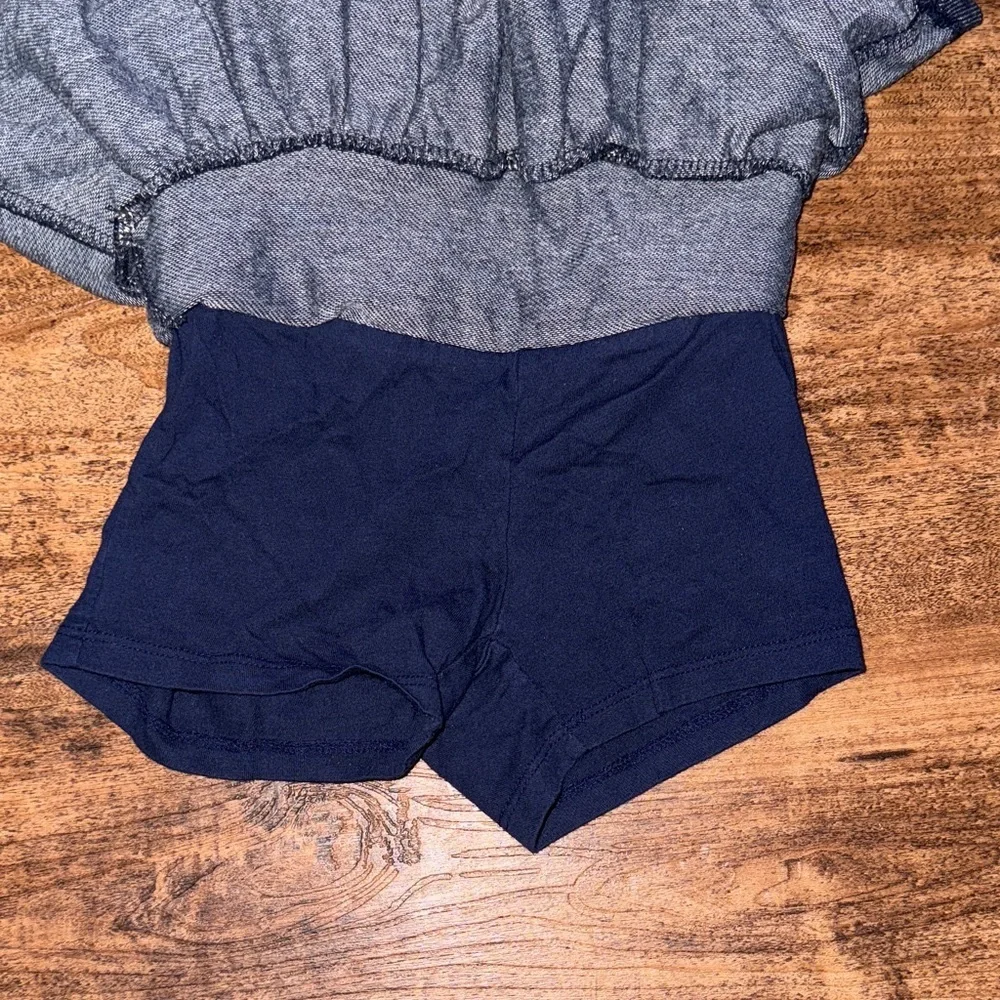 Jumping Beans Navy Ruffle Skater Skirt